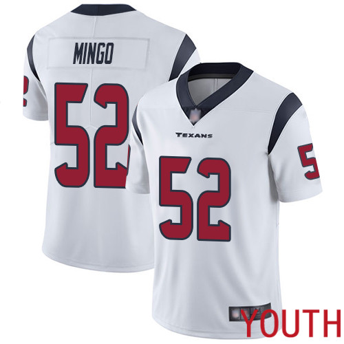 Houston Texans Limited White Youth Barkevious Mingo Road Jersey NFL Football #52 Vapor Untouchable